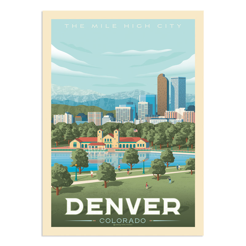 Denver 1 Piece Wall Art, 70cm H x 50cm W