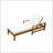 Acacia Wood Adjustable Backrest Outdoor Lounge Chair, Perfect For Gardens, Terraces, And Poolside Relaxation-80151451