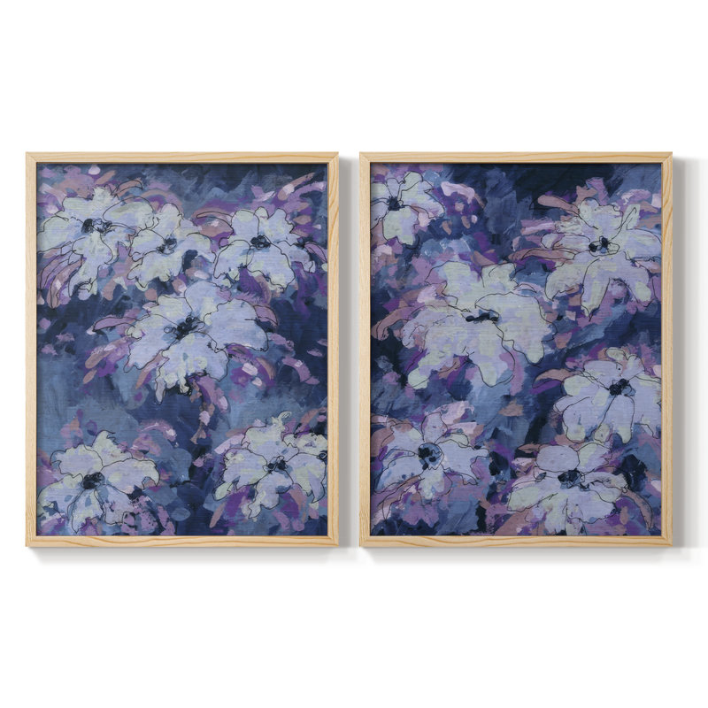 «Hidden Blooms I», reproduction encadrée de qualité supérieure - prête à être accrochée - aucun clou requis - aucun clou requis