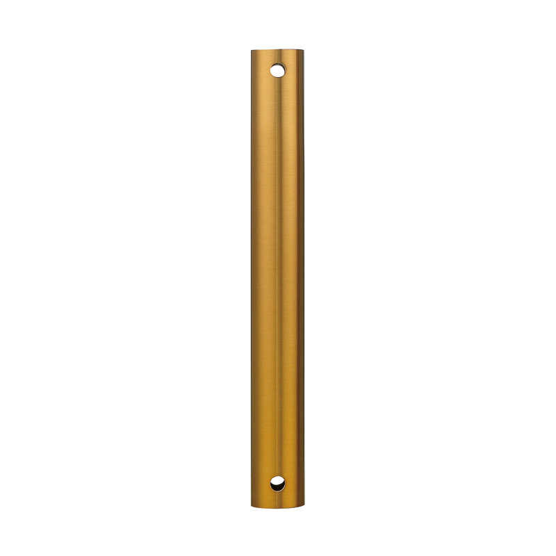 Steel Fandelier Downrod, Aged Brass, 4" H x 1" W x 1" D