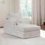 Chaise longue en chenille recouverte de tissu l 63,3 po-213177885