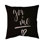 You + me - 16"x16" Throw pillow cover - Poly twill - Print on demand