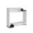 Contemporary Console Table With Two Open Shelves - White & Grey