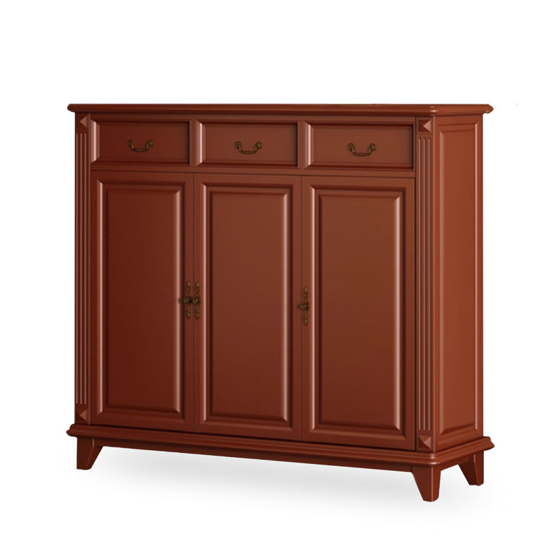 Banc de rangement en bois massif Cherry, H 41,34 po x l 47,24 po x P 15,75 po, Cerisier