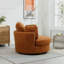 Fauteuil demi-tonneau pivotant rembourré Cenie-1062558426