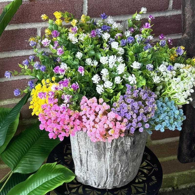 Fleurs artificielles Babys Breath 36 pièces, Jaune