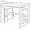 Lit mezzanine double en bois massif avec bureau en L et 4 tiroirs-530289273-530289275