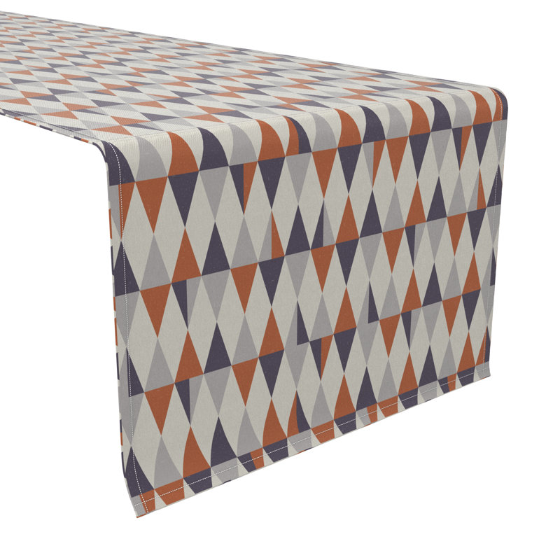Ventrice Rectangular Cotton Twill Table Runner, 72" L x 16" W