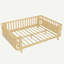 Lit plateforme double en bois pour enfants avec garde-corps, lit double en fer avec garde-corps (double, naturel)-1633525170-1633525181