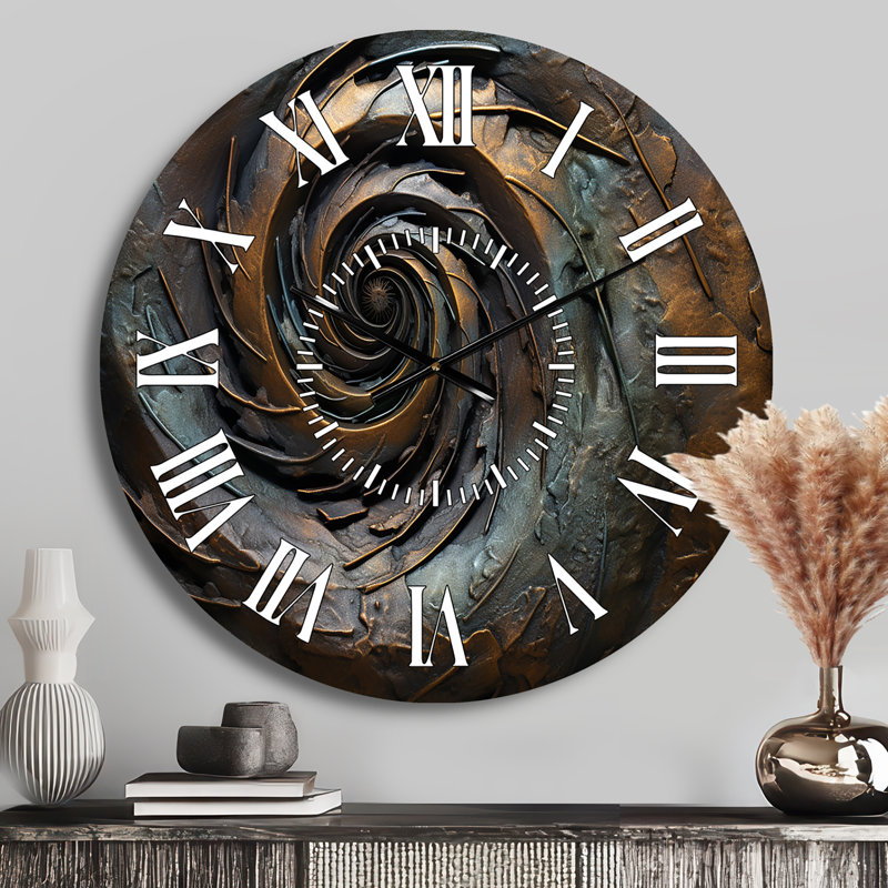 Horloge murale tourbillon bronze, Médium