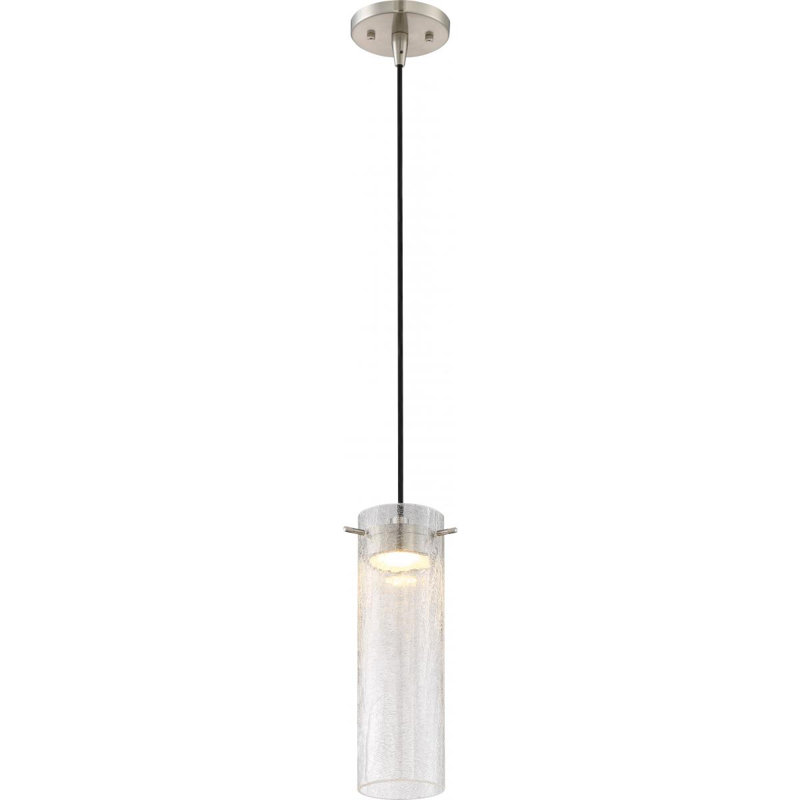 Galien 1 - Light LED Single Pendant, Clear Crackle