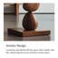 Ornements de sculpture créatifs en bois d'hévéa
