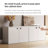 94.47in 6-door Combination Tv Cabinet, Ivory Color