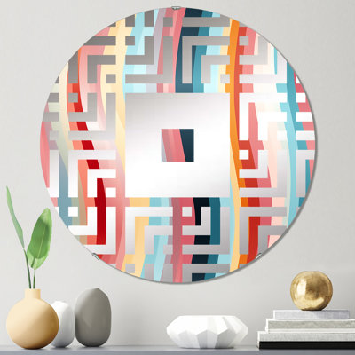 Miroir mural carré rose Pink Energetic