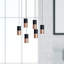 Luminaire suspendu cylindrique à DEL 6 lumières Grecia-1211722467