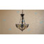  Luminaire suspendu inversé en bronze antique à 2 lumières de style Tiffany de style Tiffany LIAISON Victorian