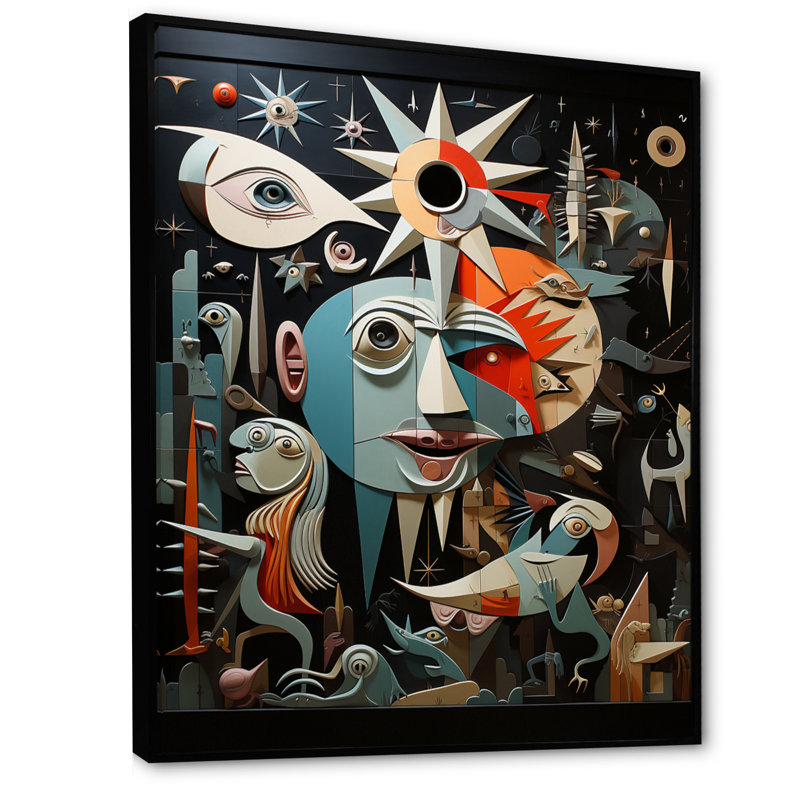«Masterwork Guernica» par Pablo II - reproduction d'art sur toile abstraite, H 44 po x l 34 po x P 1,5 po
