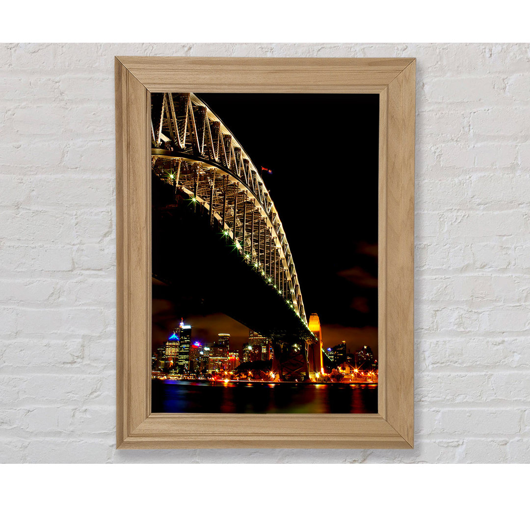 Sydney Harbour Bridge Brown Nights - Einzelner Bilderrahmen Kunstdrucke