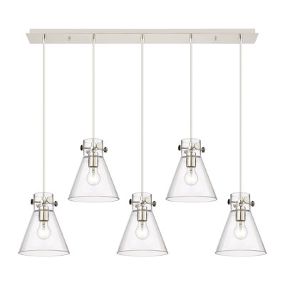 Luminaire suspendu conique à 5 lumières Amrith