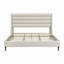 Lit plateforme tapissier avec tête de lit haute et tête de lit ondulée, tissu chenille de qualité supérieure, lit plateforme minimaliste moderne sans sommier, assemblage facile-1253635452