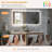 Iris Rectangular Frameless LED Wall Bathroom Vanity Mirror in Silver-2135445952