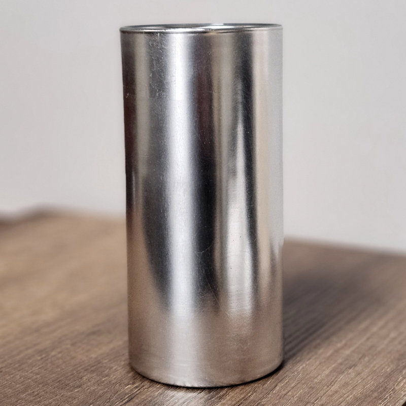 Vase de table en verre fabriqué à la main Zaelen, Argent, 1