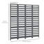 Paravent de 5,6 pi de hauteur à 4 panneaux et paravent pliable pour bureau de chambre à coucher, blanc et gris