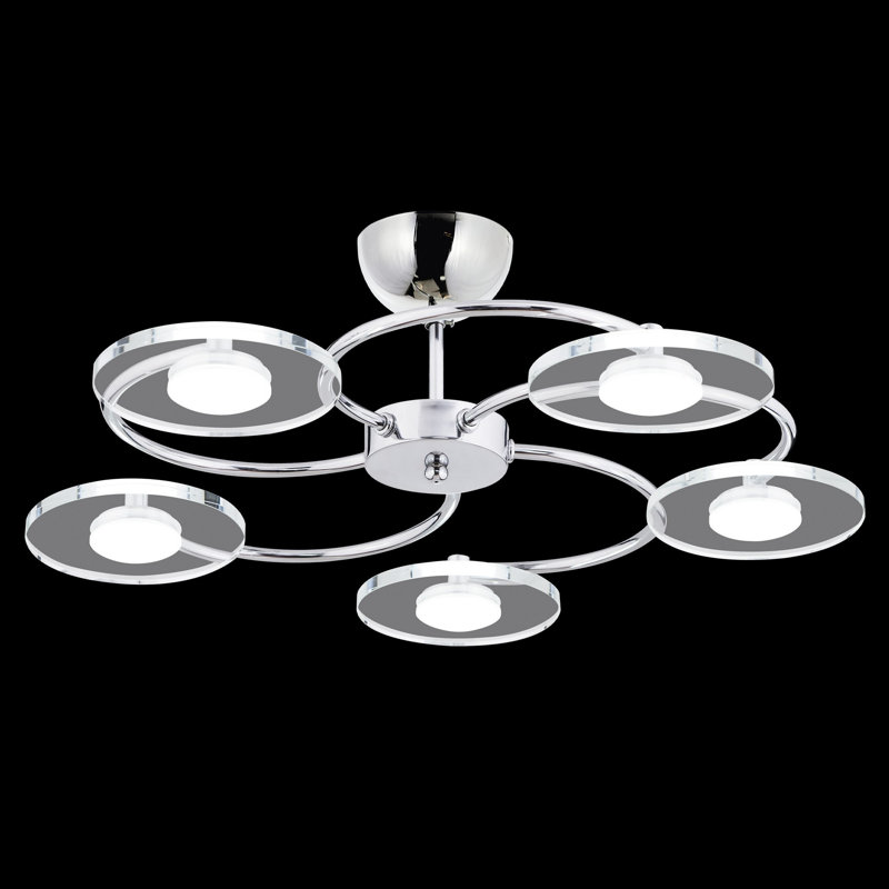 5 - Light Chrome LED Unique/Statement Pendant
