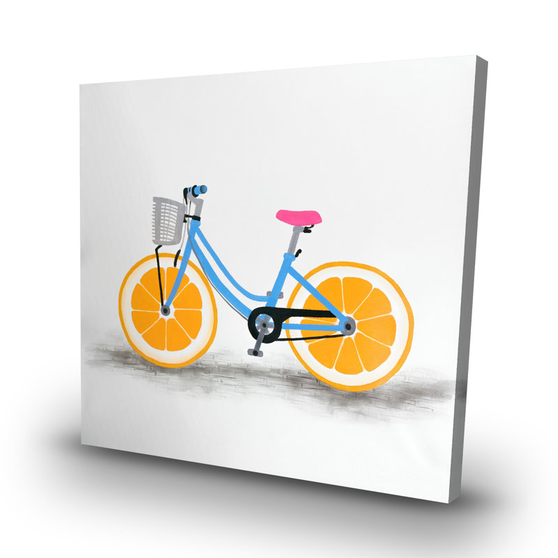 wheel bike - 32"x32" art on canvas