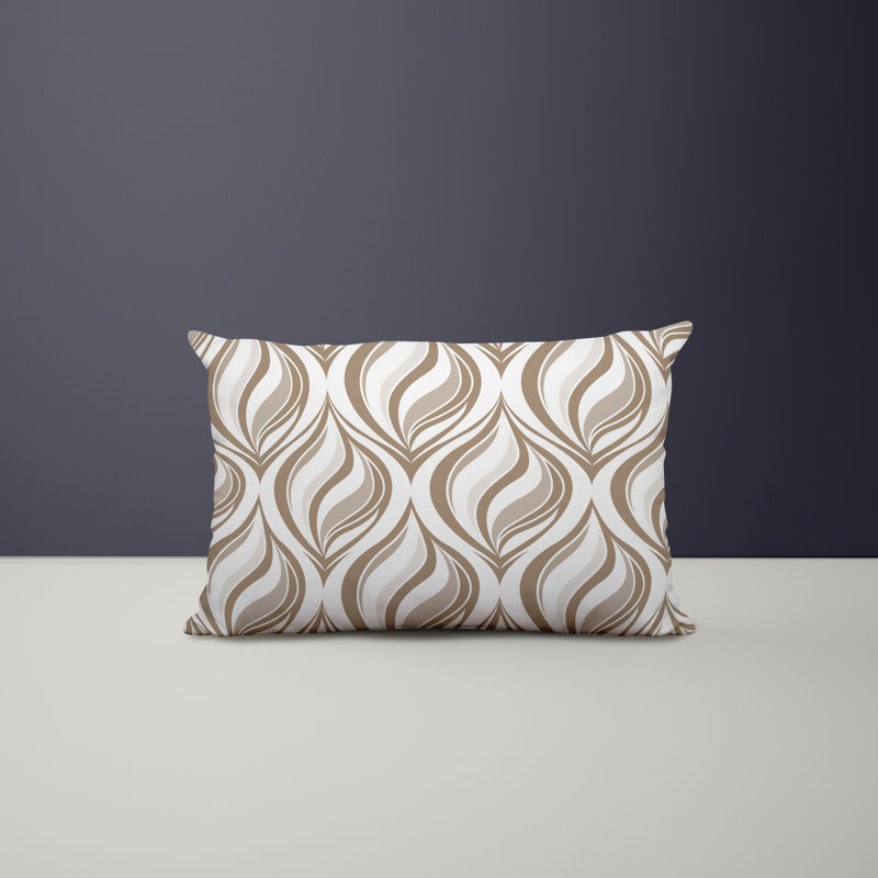 Outdoor Reversible Throw Pillow, Beige