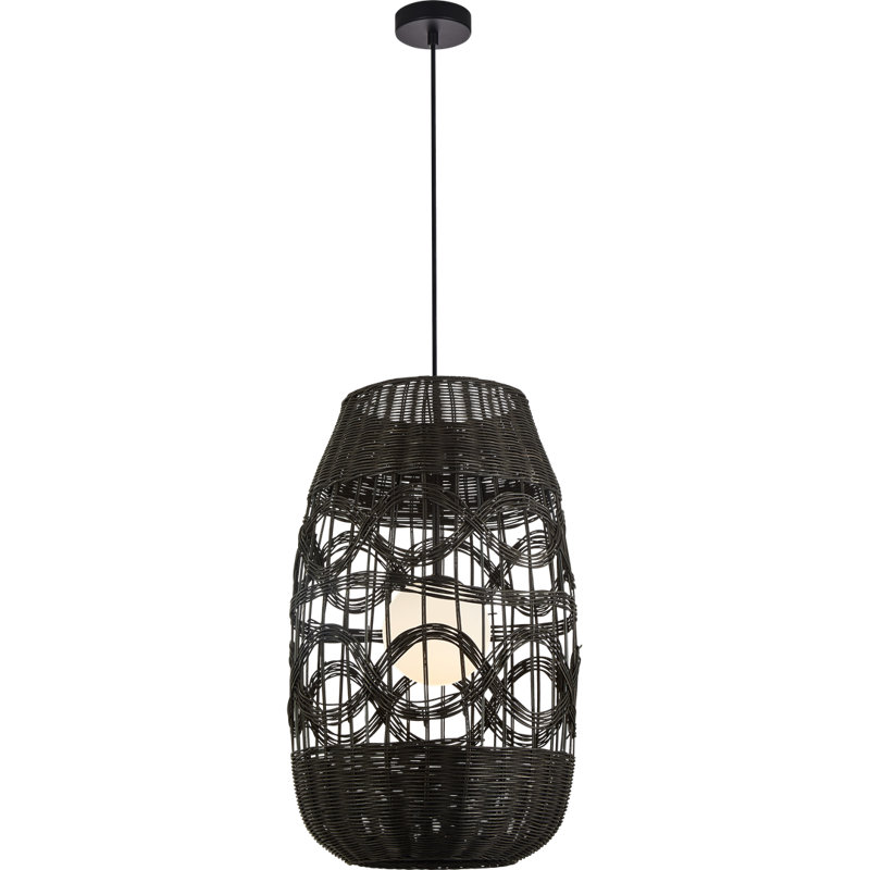 Arona 1 - Light Drum Pendant, Black, Black