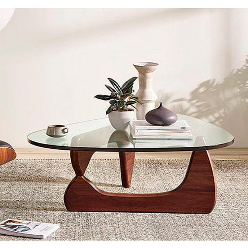 Table basse Noguchi Naturel, Noyer