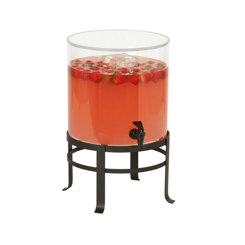 Distributeur rond en polycarbonate 3 gallons - Glace