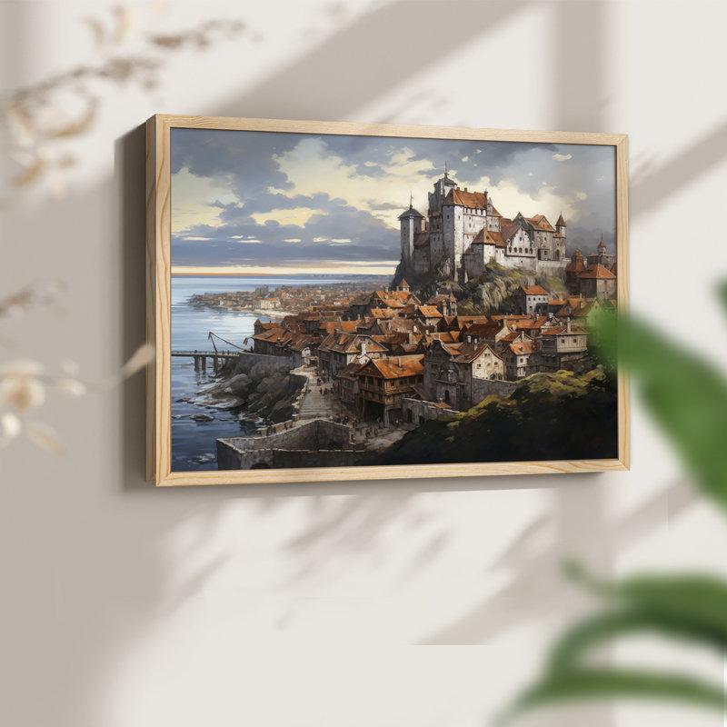 Paysage, série XCI, reproduction encadrée, H 8 po x l 10 po, Naturel