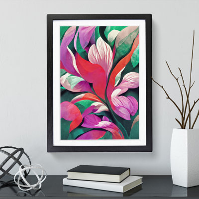 Abstract Floral Art No.3 - Framed Print