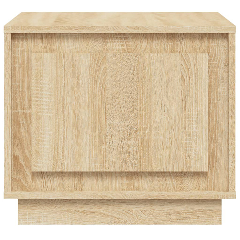Nikolov Side Table with Storage, Sonoma Oak