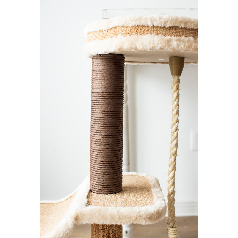Arbre à chat 27 "avec perchoir et corde Catry, Beige