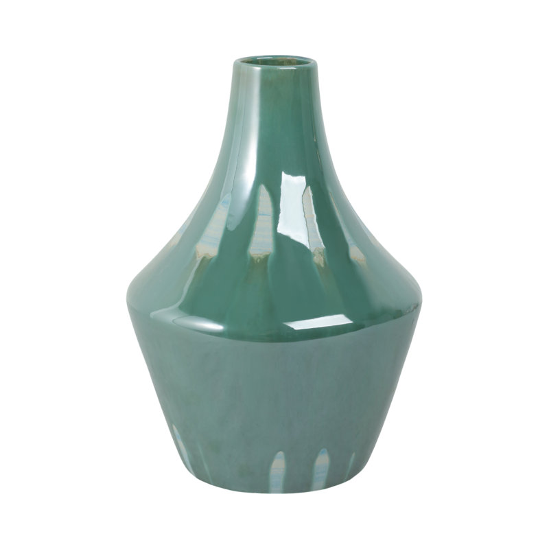 Handmade Stoneware Table Vase, 12" H x 8" W x 8" D
