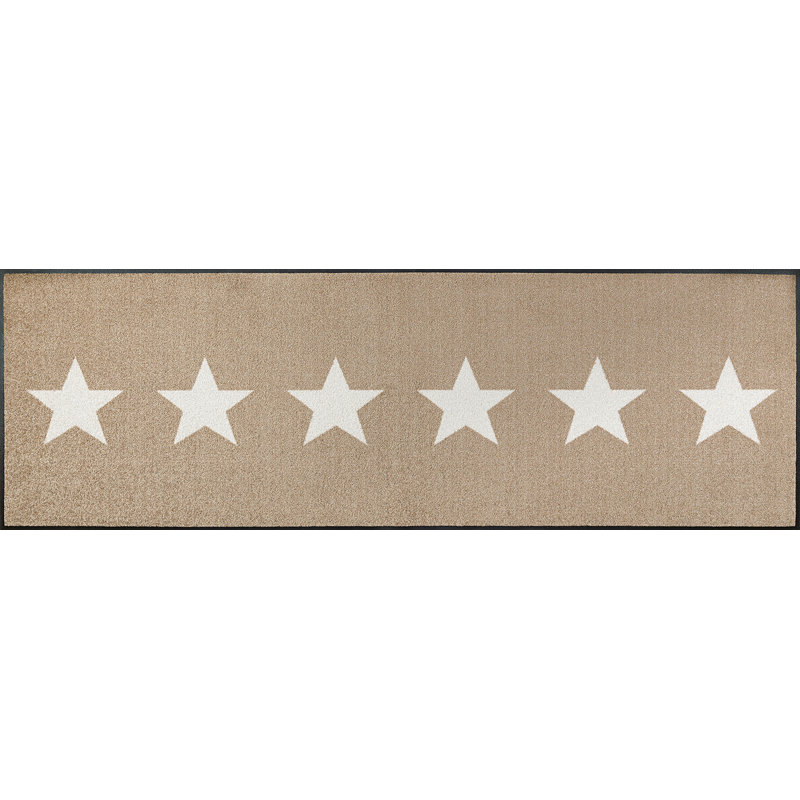 Stars Kitchen Mat, Sand