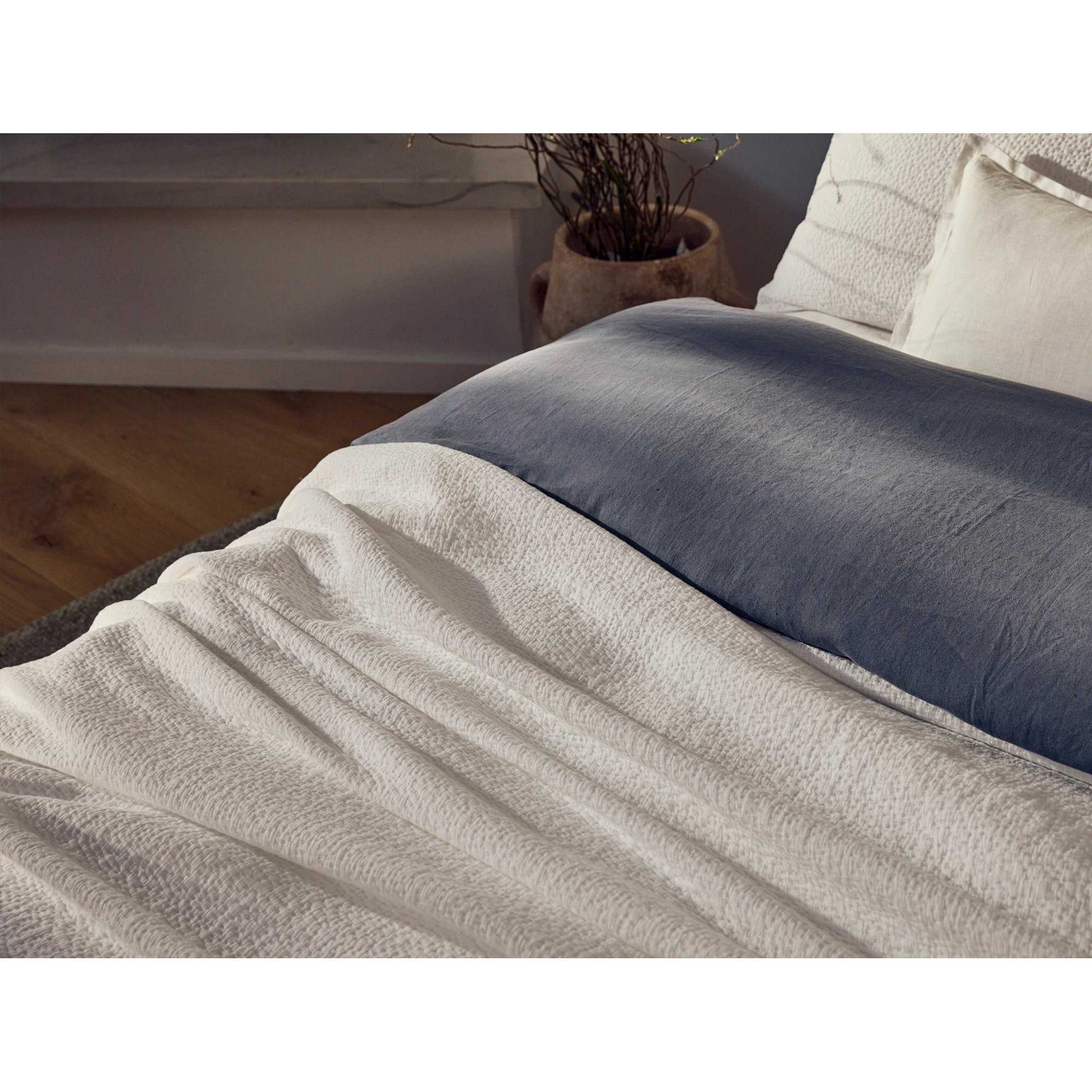 Cascade Cotton Coverlet, Alpine White, King Coverlet