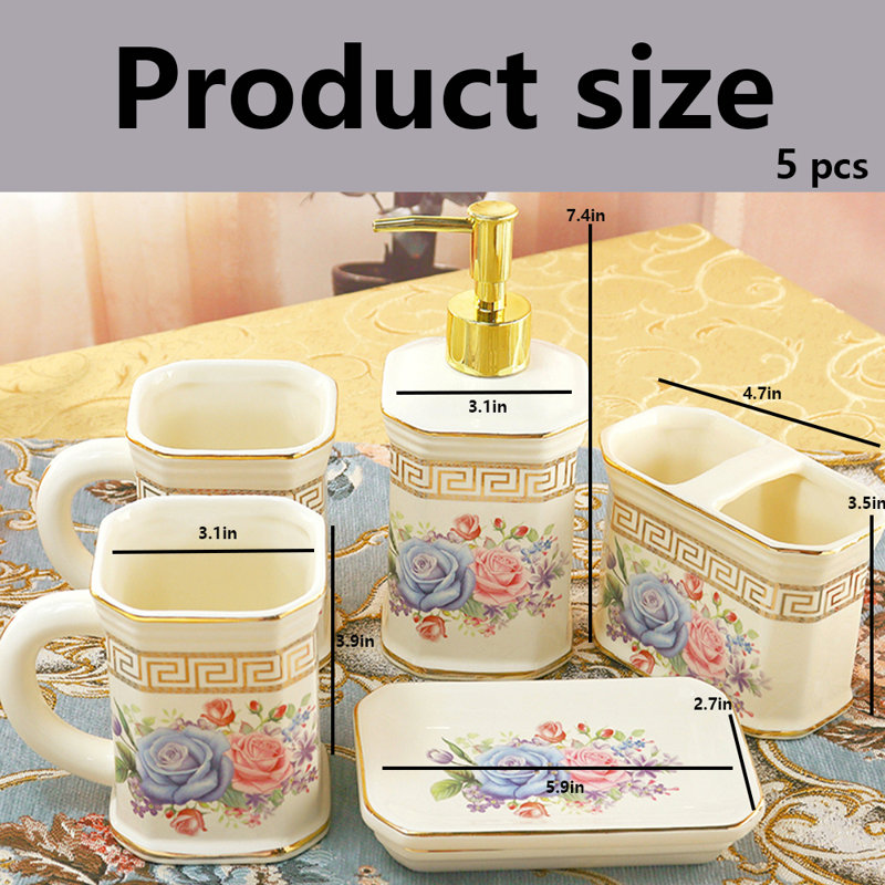 Ensemble d'accessoires de salle de bain Maliky