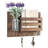 Wall Mail Organizer with Key Hooks and Vase