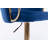 Adjustable Velvet Bar Stools with Chrome Footrest and Swivel Base-1676186101