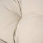 Chaise suspendue avec support, conception rustique, cordes brunes, coussin, abris d'extérieur beige, cadre, option pour économiser de l'espace