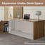 Bureau de direction ergonomique luxueux moderne en L avec rangement intégré et gestion de l'alimentation-2120123001-2145306770