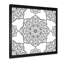 Mandala gris sur blanc - Impression sur toile-67417497-67417496