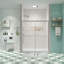 Porte de douche, porte coulissante, avec verre trempé de 1/4 po-112517967