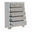 Commode texturée en relief de style commode moderne 1 pièce pour chambre à coucher