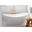 Labrusca 62'' x 28.3'' Soaking Fiberglass Bathtub-813133485