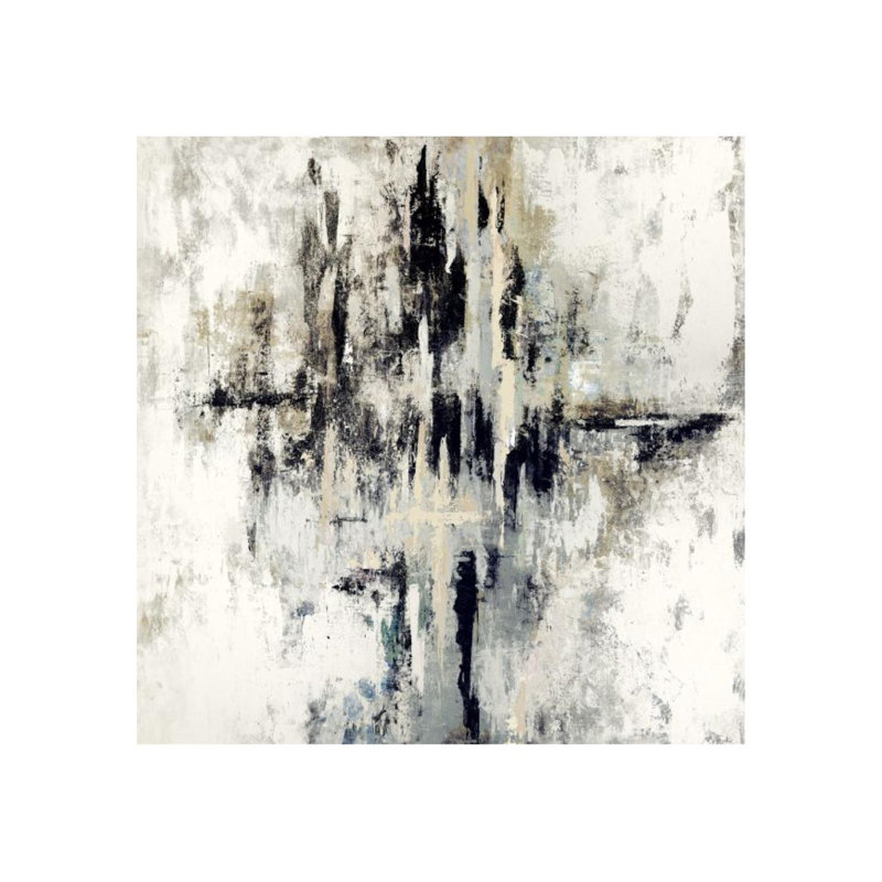Positive Charge Print by Lillie Barlow, 40" H x 40" W x 1.5" D, Knife Gel